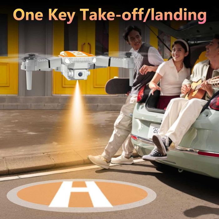 LE-IDEA Дрон с камера 1080P HD за възрастни, двойна камера 360°