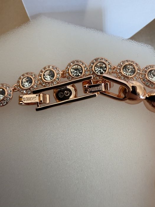 Lantisor/Colier Angelic Swarovski Rose