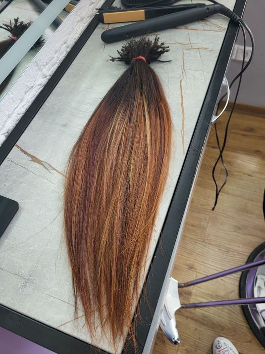 Продаю б/у капсулированные натуральные волосы