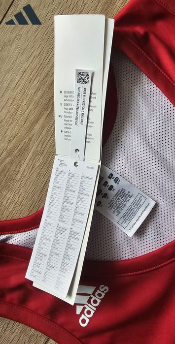 Maiou Adidas Clima Baschet căptușeală Mesh –loose fit  marimea S