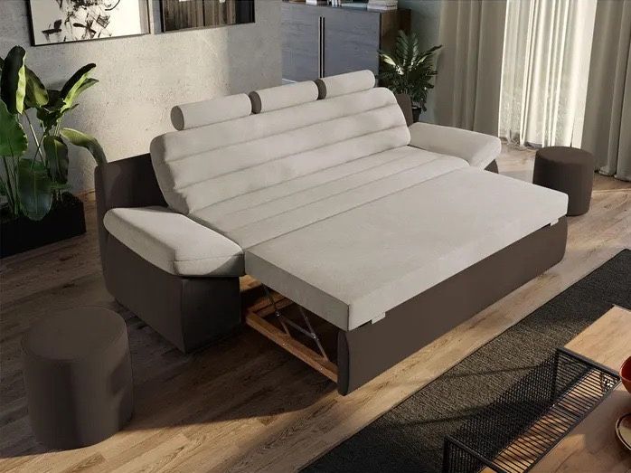 Canapea WOG crem-maro