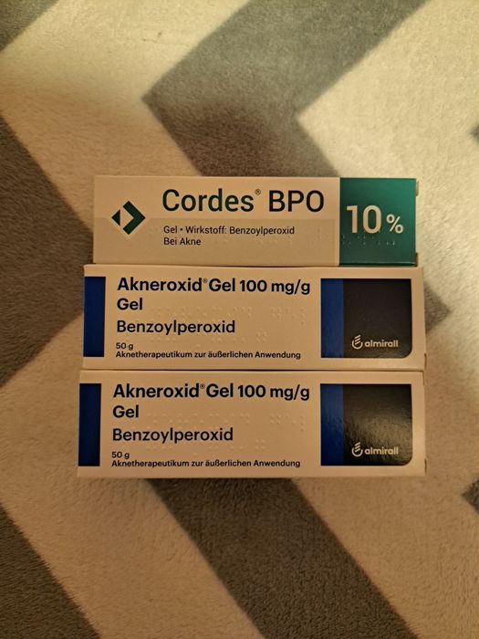 Akneroxid 10% (peroxid benzoyl,  acnee, acne, benzoil) Cordes 10% (per