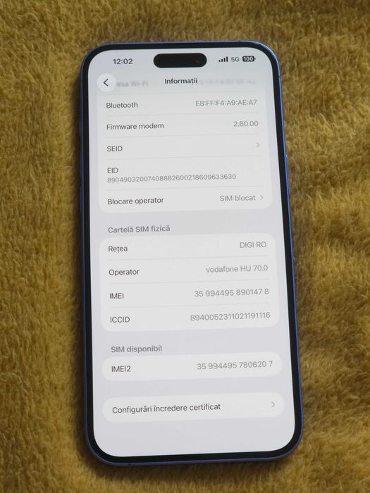 iPhone 16 Plus 256 Blue bateria 100% gofree