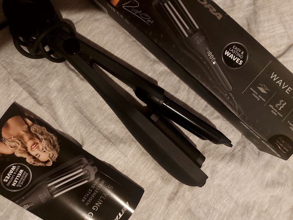 Ретро преса  за коса за ретро къдрици с дисплей керамично покритие