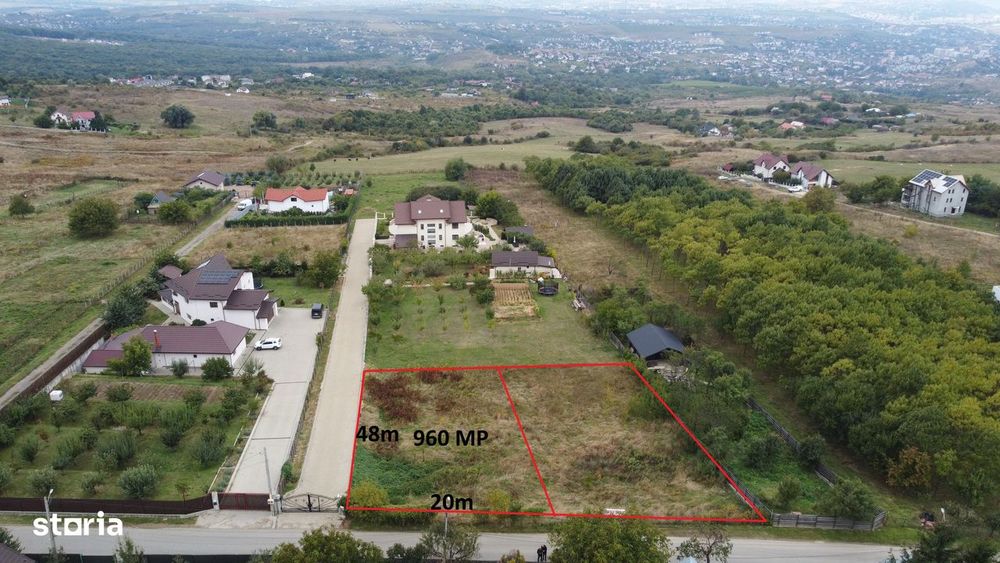 Teren intravilan 960mp, Bucium - Paun, toate utilitatile, la asfalt