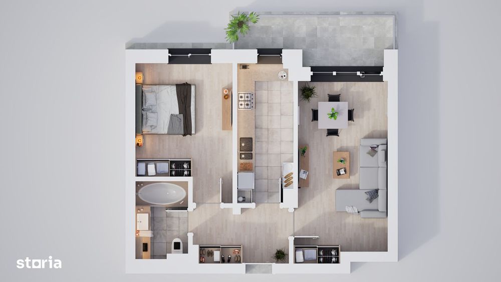 2 camere în bloc nou, construcție noua cu boxe depozitare