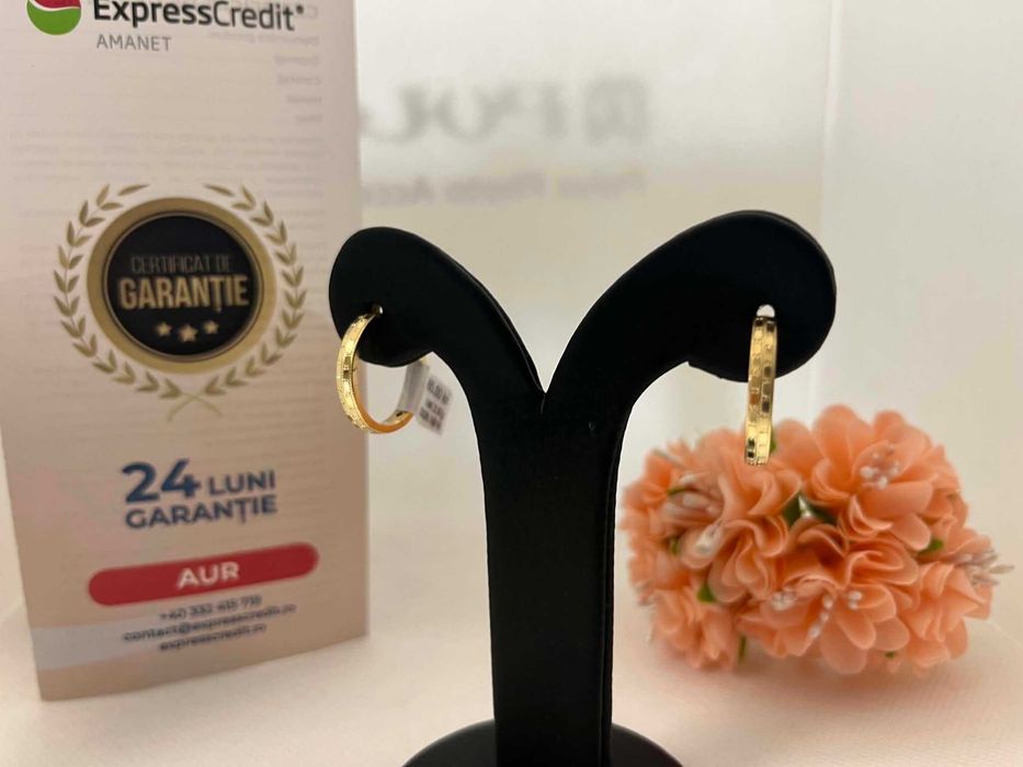 Cercei Aur 14k 2.97g (AG16 Moldova b33026)-Garantie 2 ani!