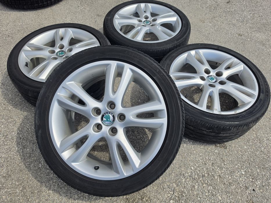 5х100/16 с гуми Шкода Ауди Сеат Субару 5x100/16 Skoda Fabia Octavia VW Audi