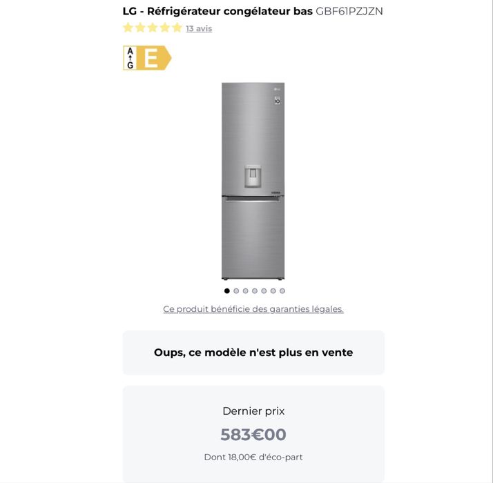 Combina frigorifica LG GBF61PZJZN