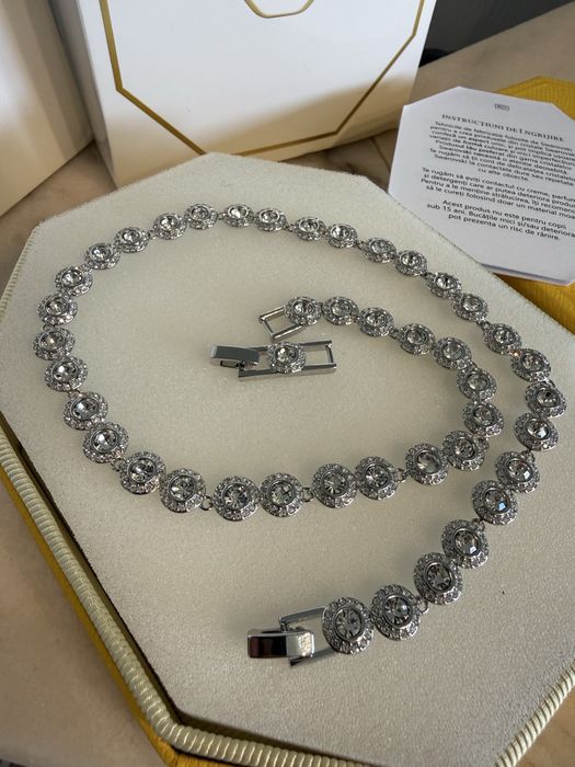 Colier/Lantisor Swarovski Angelic Silver