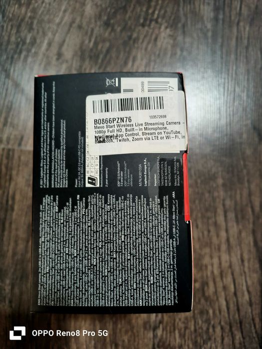 Logitech Mevo start stream live camera