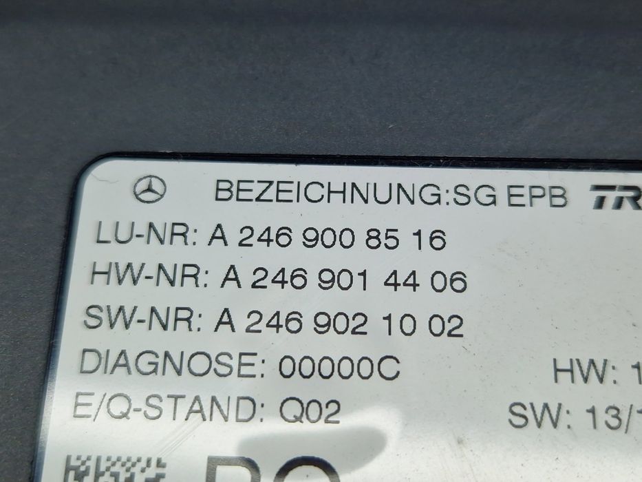 Calculator frana de mana Mercedes Clasa GLA (X156) [Fabr 2013-prezent]