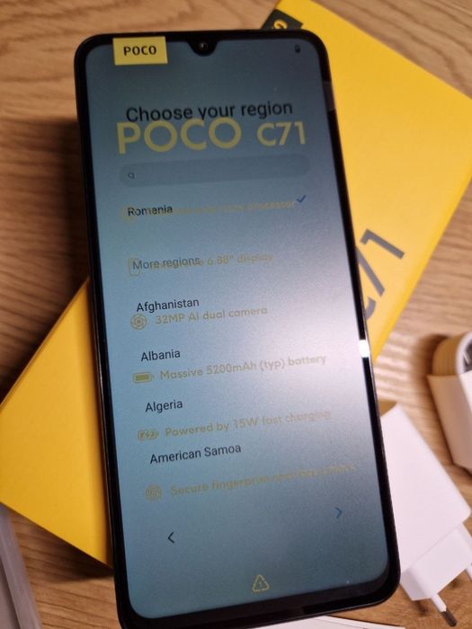 Nou Poco C71 64GB / Ecran 120Hz / Baterie 5200 mAh / Model 2025