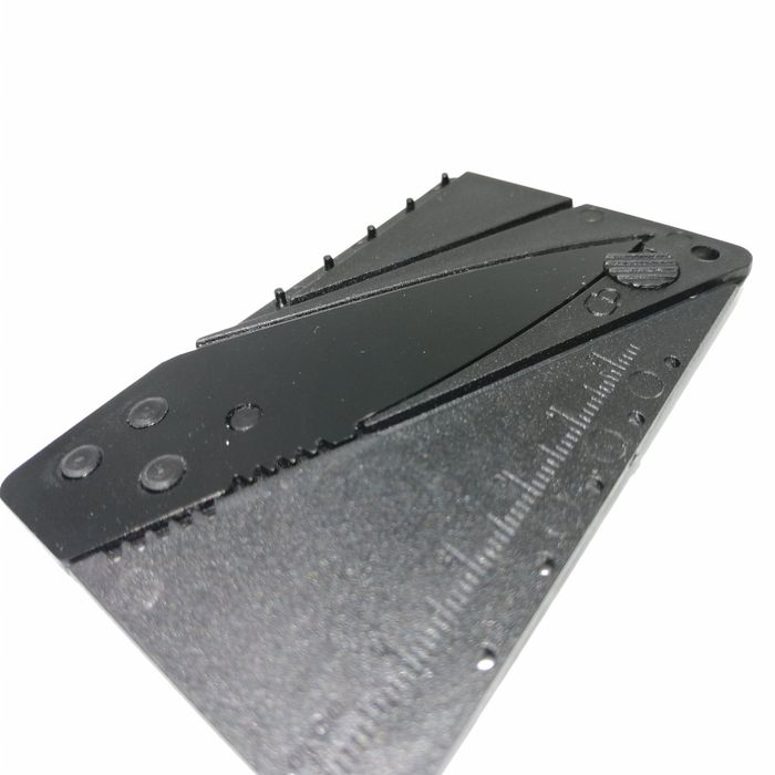 Cutit pliabil DEPOX®, House of Cards, negru, 14.5 cm