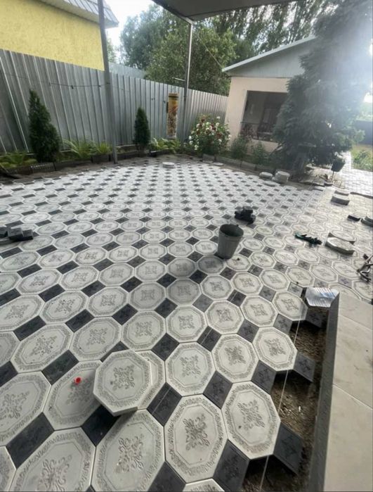 Укладка брусчатки