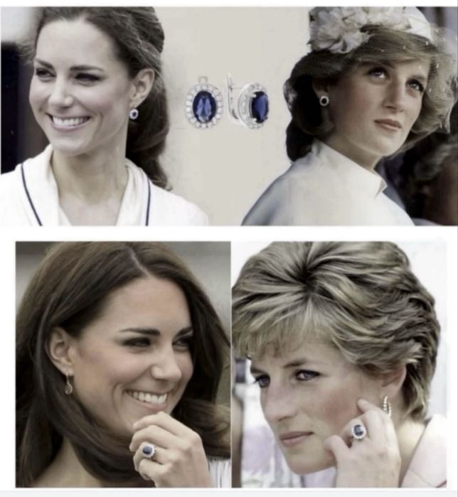 Золото бриллианты кольцо серьги