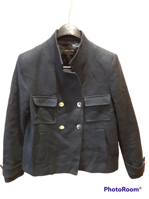 Зимно сако ZARA тъмно син