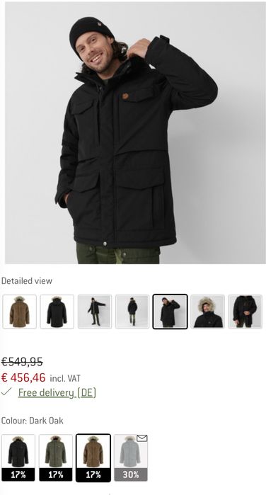 Мъжка парка FJALL RAVEN NUUK Hydratik Parka.Размер М