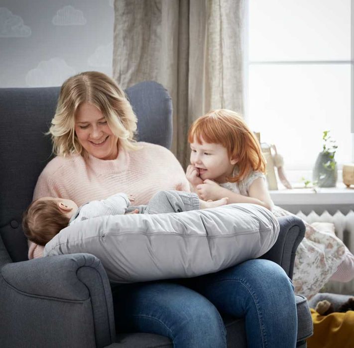 Pernă alăptare gri IKEA - 60x50x18