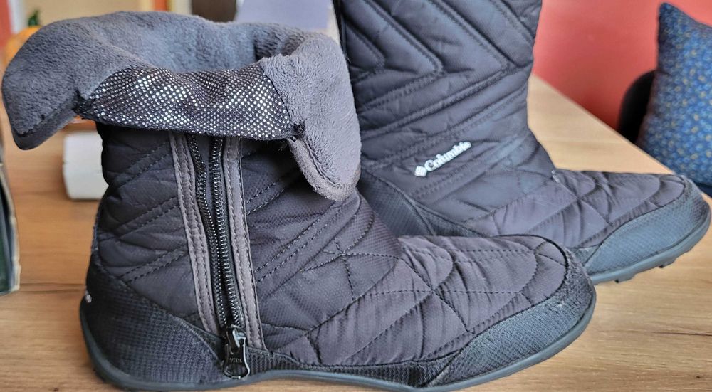 Columbia - супер запазени,непромокаеми боти Youth Minx™ Slip III,Черни