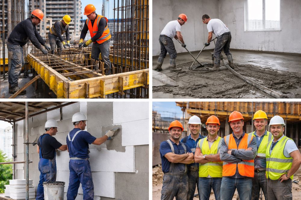 Строителна бригада – груб строеж, замазка и изолация  Пловдив