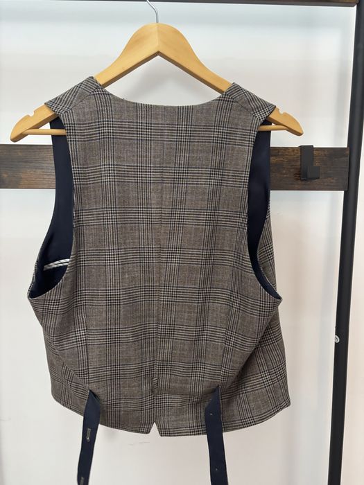 Costum zara (vesta+pantaloni) in carouri marime M