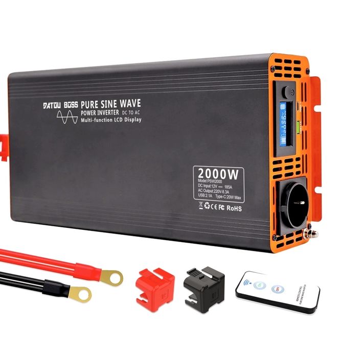 Baterie LiFePo4 12v 300Ah + Invertor 12v 2000w (Peak Maxim 4000w)