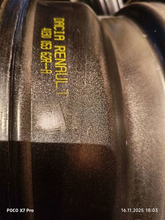 Продавам 4 бр. джанти за Дачия Дъстър / Рено/, 16 цола,  5 х 114,3 мм