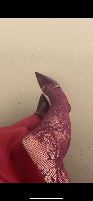 туфли красные острые