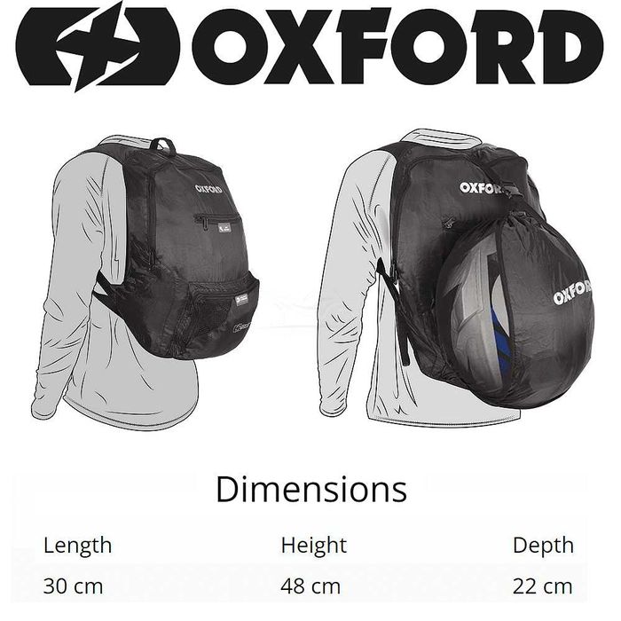 Мото раница OXFORD HANDY SACK с Helmet Holder (ДЪРЖАЧ НА КАСКА)