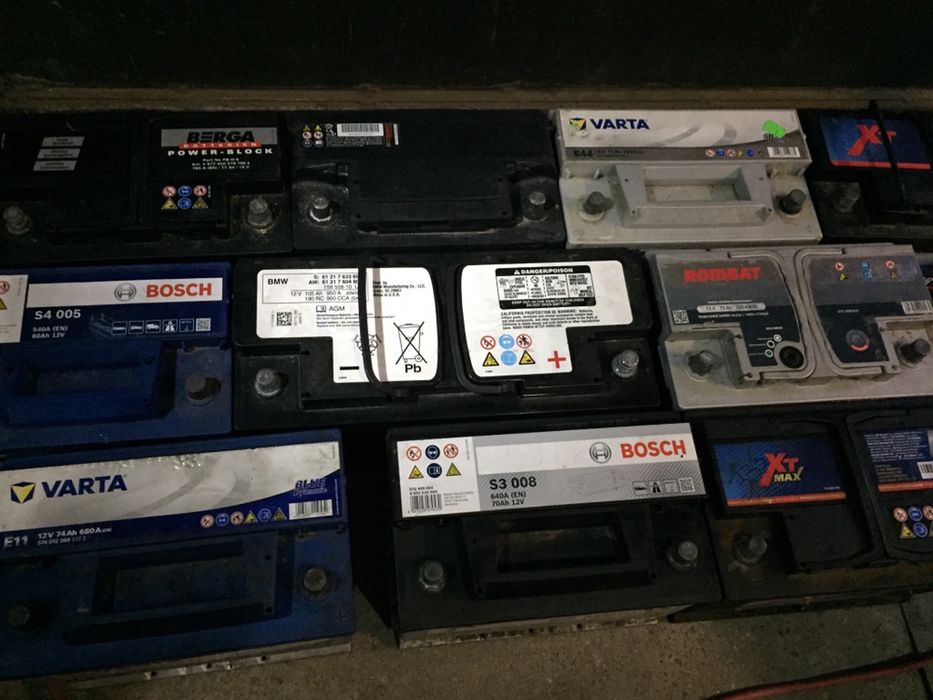 Baterie auto 12 v  45Ah-74Ah, 100Ah