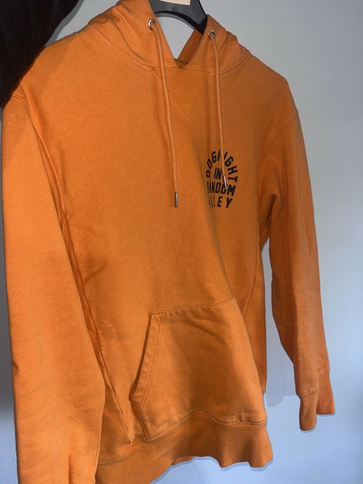 Hanorac portocaliu cu glugă, mărimea S
