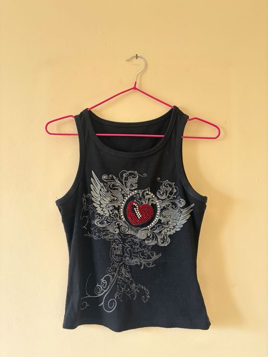 Y2K потник с камъчета