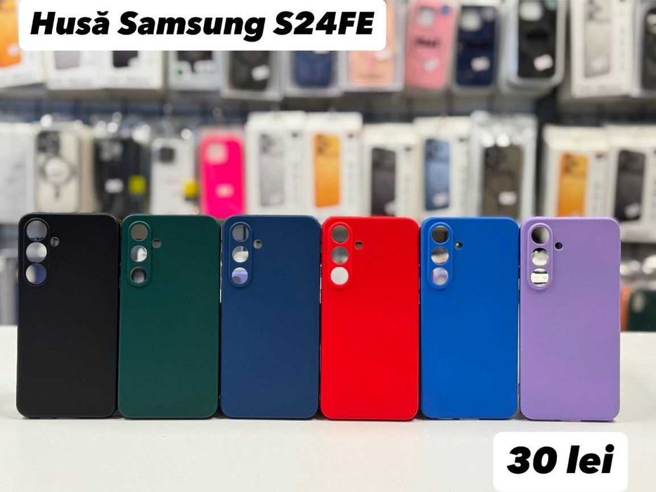 Husă silicon, folie, cablu, încărcător  Samsung S24FE