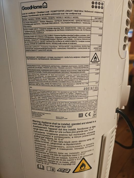 Aparat aer conditionat portabil