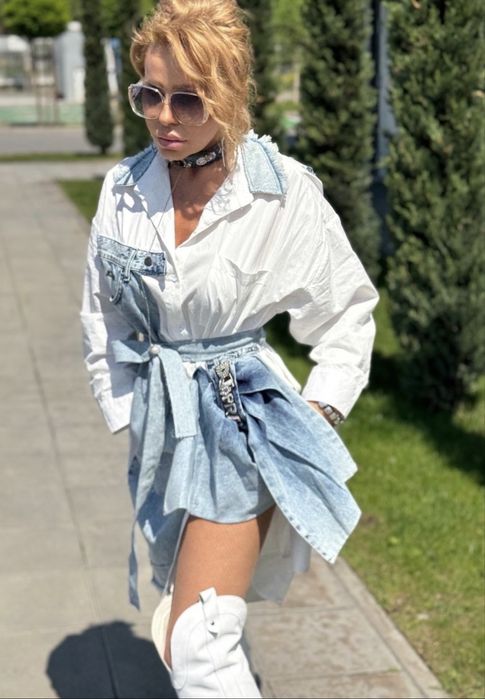 Рокля тип риза djofra