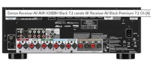 DENON AVR X2800 H Receiver 7.2 canale x 150w, 8k