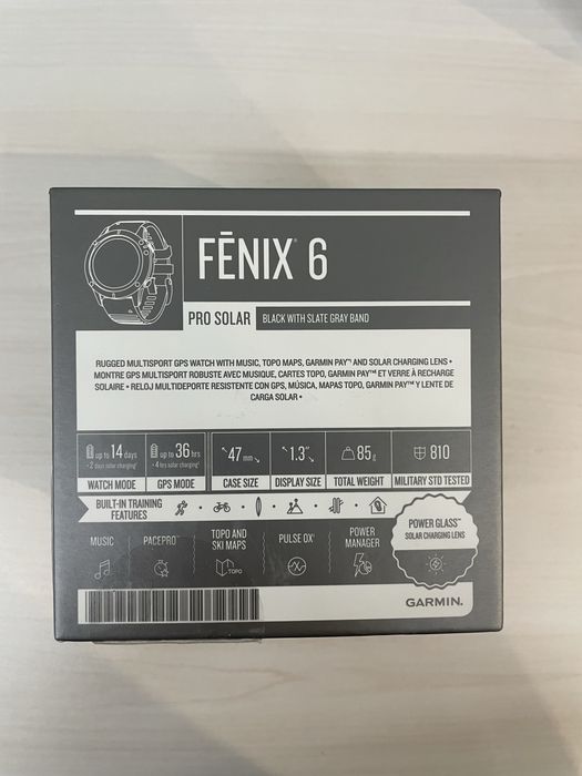Garmin Fenix 6 pro solar