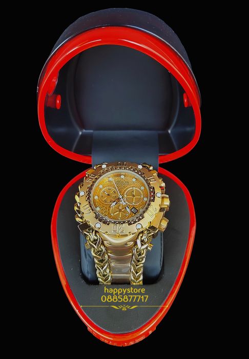 INVICTA Gladiator Gold 60 mm, Инвикта нов ръчен часовник