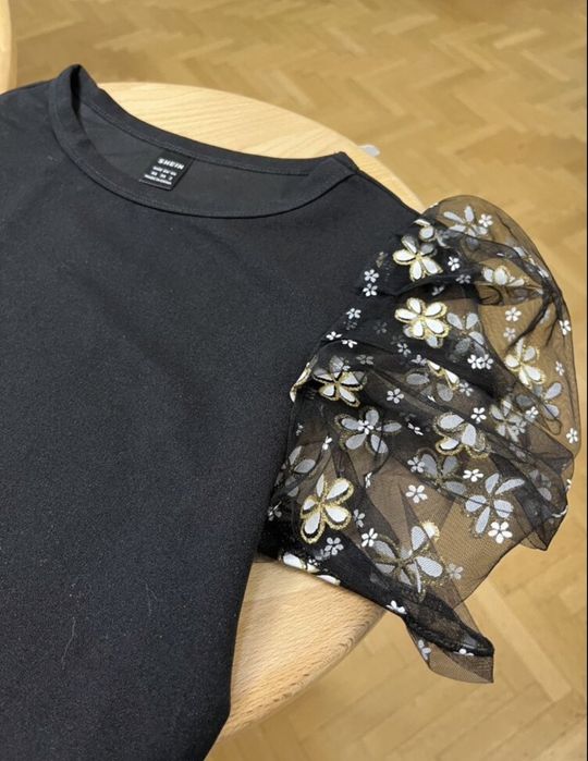 Черна тениска М/Л