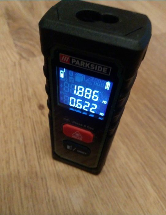 Telemetru/Ruleta Digitala cu Laser Parkside,Masurat Distante, Nou!
