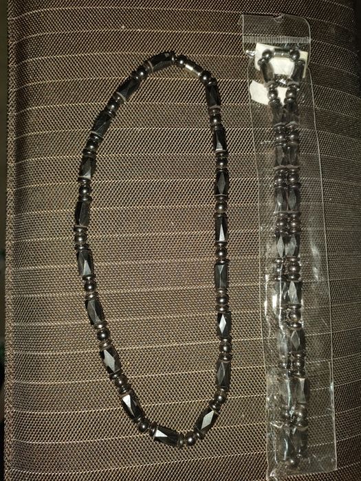 Brățară piele naturala + inox Stanley steel, lănțișoare inox ,etc