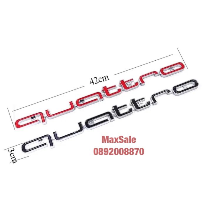 QUATTRO куатро емблема предна решетка grill Audi a4 a6 a5 a3 a7 rs s