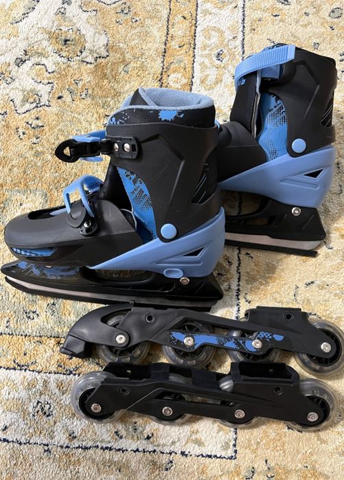 Коньки-ролики 2в1