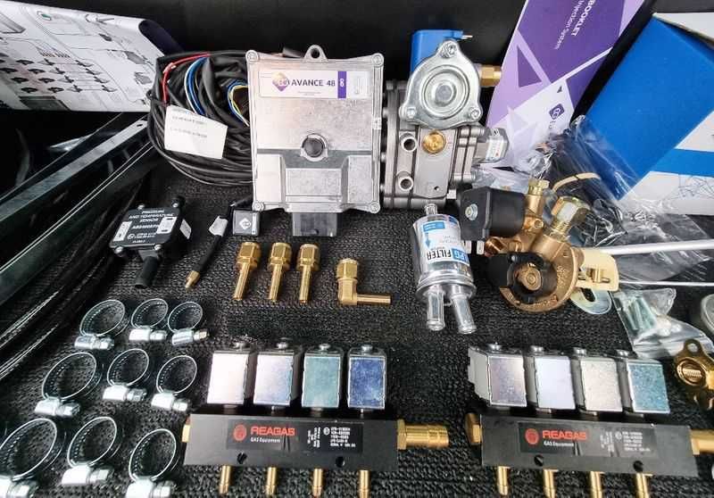 Нов! ГАЗОВ ИНЖЕКЦИОН 8 цилиндъра OBD Пълен Комплект gazov injekcion 8