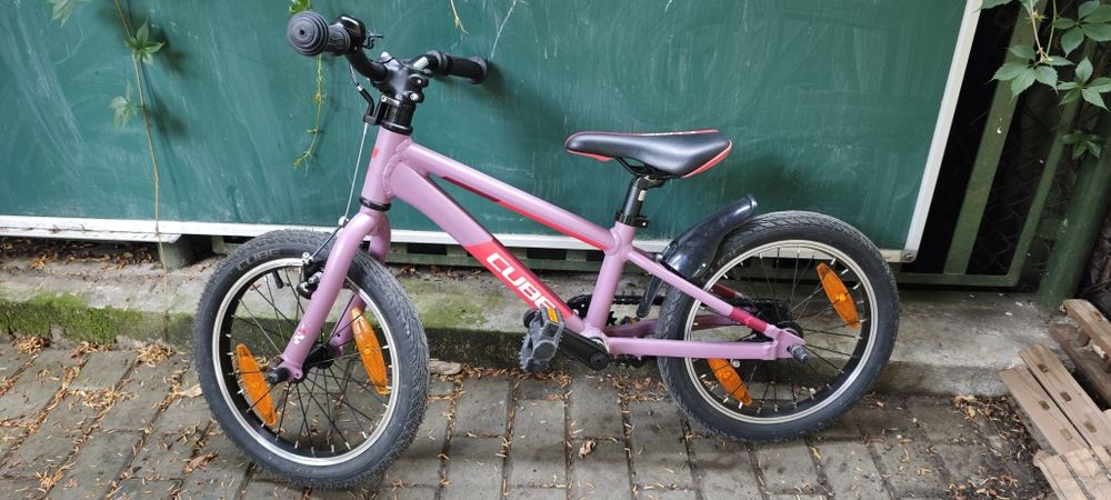 Bicicleta copii CUBE CUBIE 160 RT ROSE CORAL roti 16