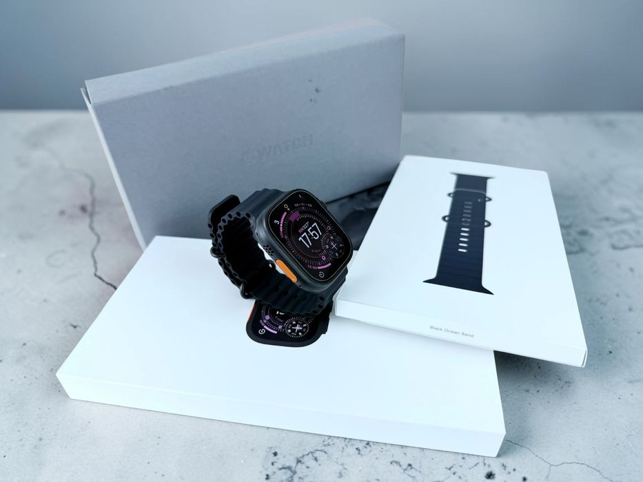 Apple Watch Ultra 3 49mm Cellular Black Titanium Black Ocean Band Гаранция!