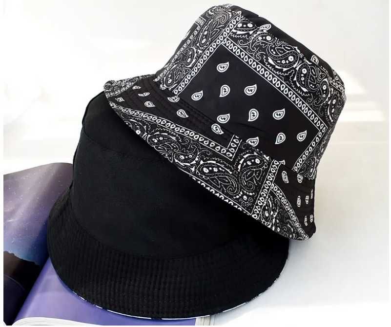 Двустранна двойна двулика шапка идиотка рибарска мъжка женска