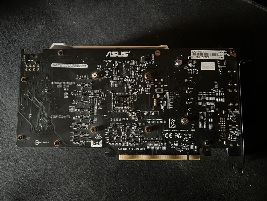 Placa video Asus Gtx 1060 6Gb defecta