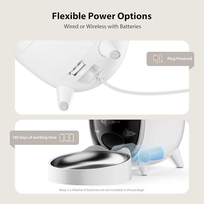 3L Автоматична хранилка за котки DUDUPET с таймер и гласово повикване